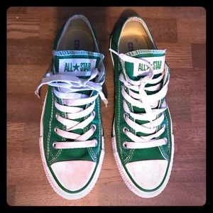 Green low top Converse
